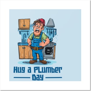 National Hug a Plumber Day – April Posters and Art